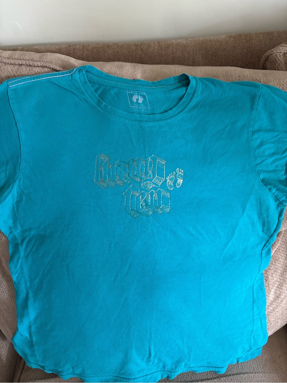 Hang Ten Classic Aqua Short Sleeve Graphic Tee